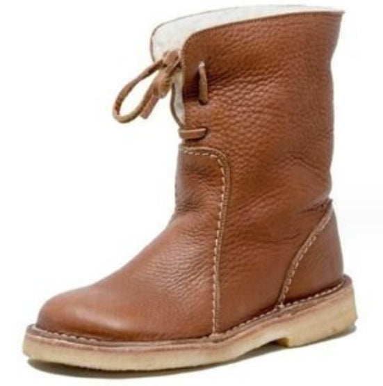 Comfortable Women's Flat Bottom Boots