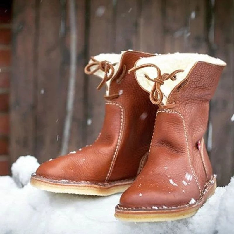 Comfortable Women's Flat Bottom Boots