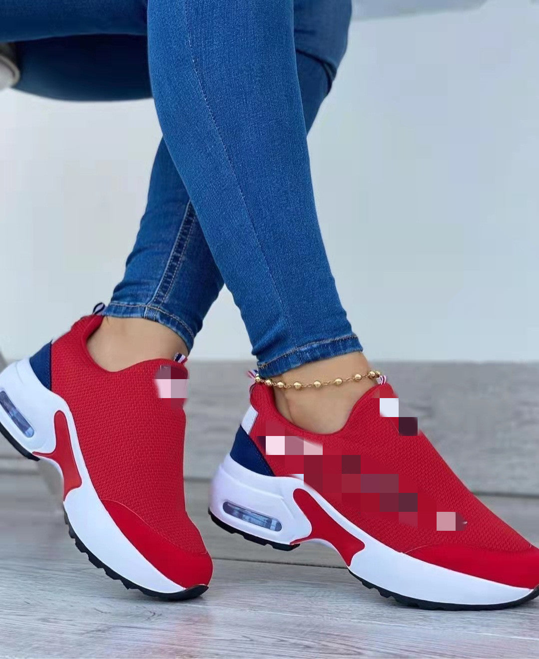 Comfy Air Cushion Slip-On Sneakers for Women