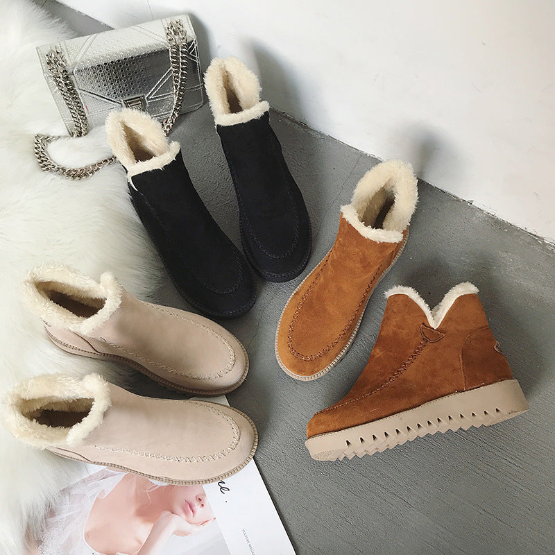 Women's Plush cotton boots Martin boots