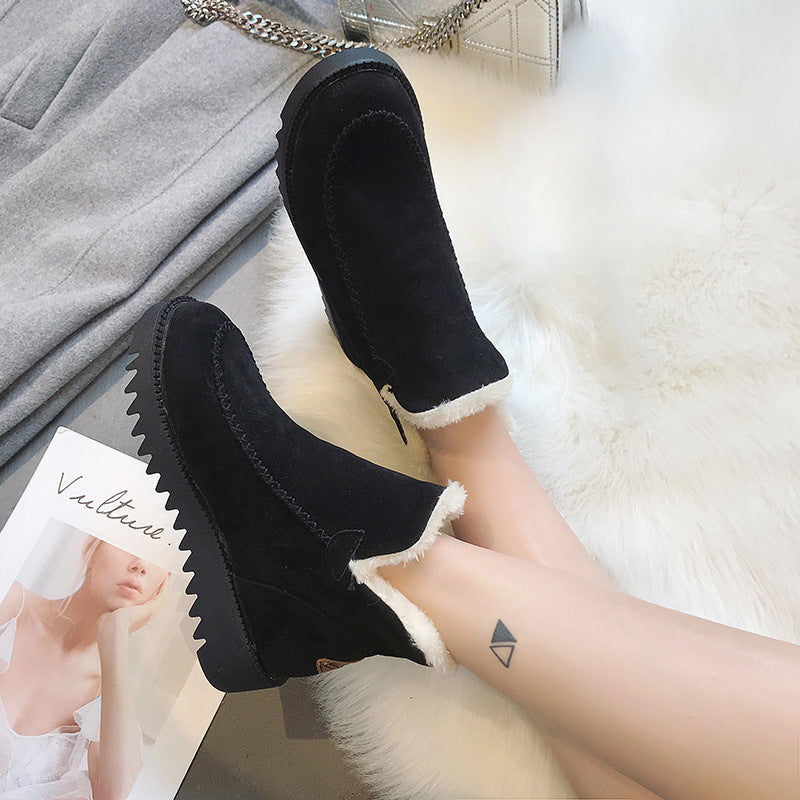 Women's Plush cotton boots Martin boots