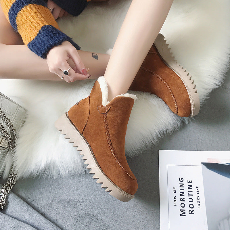 Women's Plush cotton boots Martin boots