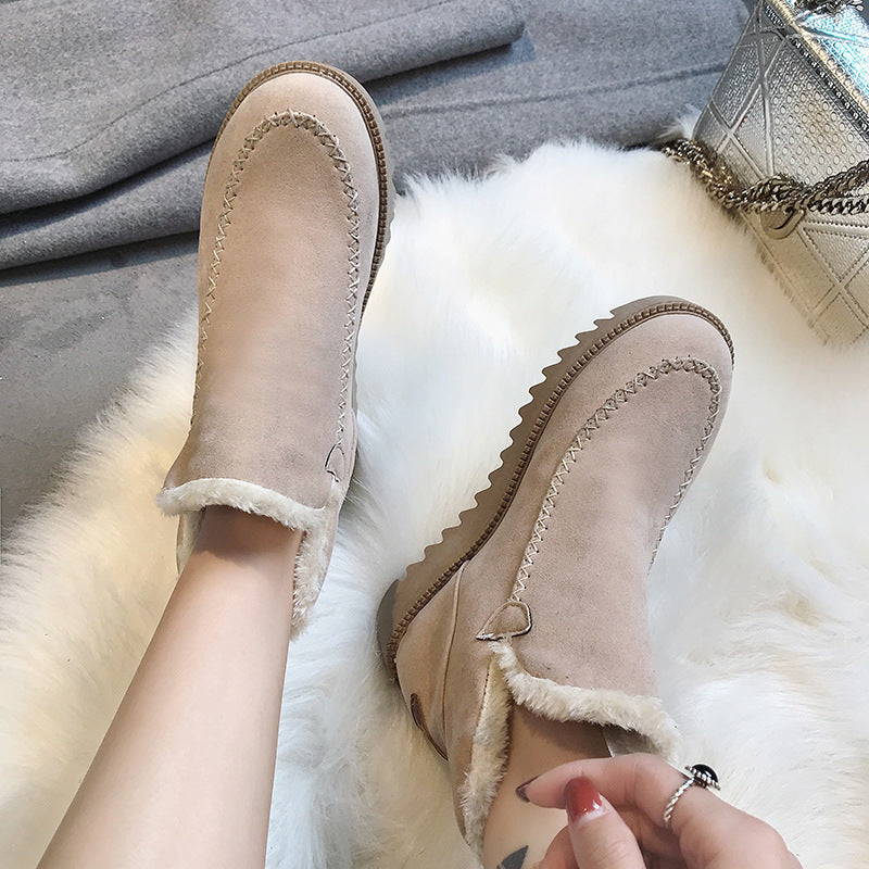 Women's Plush cotton boots Martin boots