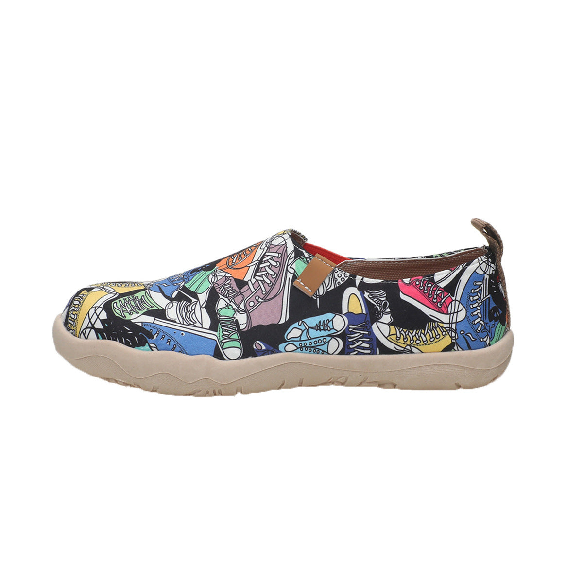 Round Toe Flat Bottom Comfortable Slip-on Lofter Pumps Sneakers For Women