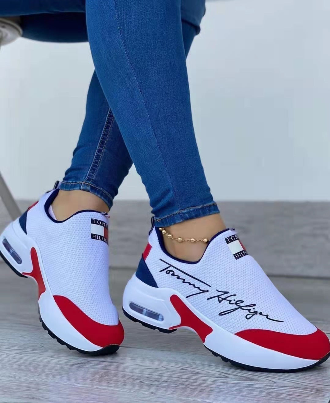 Comfy Air Cushion Slip-On Sneakers for Women